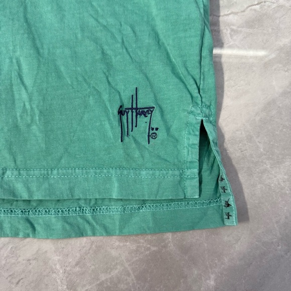 Men’s Guy Harvey Vintage Marine Polo Fish Logo Short Sleeve 100% Cotton Medium - Picture 9 of 16
